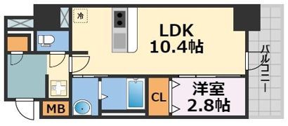 大阪難波Noahの間取り画像