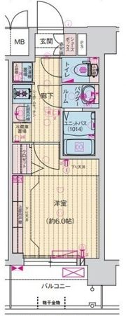 プレサンス東小橋エレディータの間取り画像
