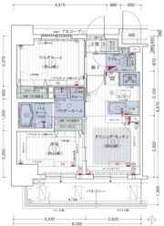 エステムコート新大阪Ⅸグランブライトの間取り画像
