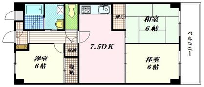 東邦マンションの間取り画像