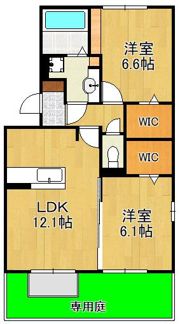 トレス下富野の間取り画像