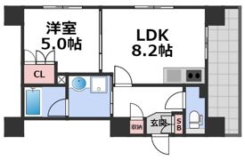 エル・セレーノ上本町レジデンスの間取り画像