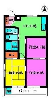 ハイゴールドマンションの間取り画像