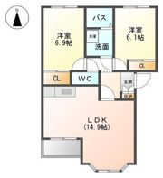 ハーフバレーⅡの間取り画像