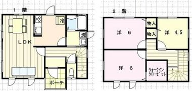 桂川戸建の間取り画像