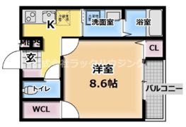 フジパレス西三荘Ⅲ番館の間取り画像