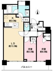 勝どきビュータワーの間取り画像