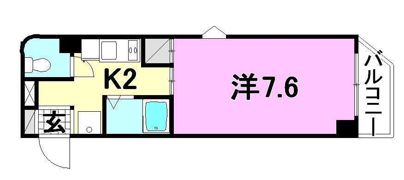 メゾンド安城寺2の間取り画像