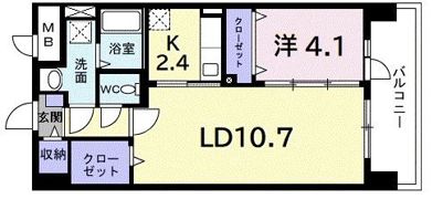 アベニール国立の間取り画像