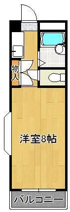 折尾自由ヶ丘センチュリー21 411の間取り画像