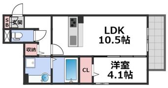 D-room新今里の間取り画像