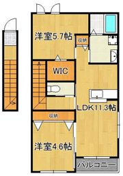 Green hills小文字の間取り画像