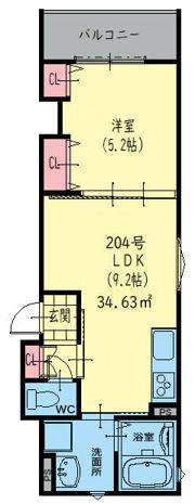 ラモーナ加島Ⅲの間取り画像