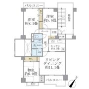 コスモアージュ西葛西の間取り画像