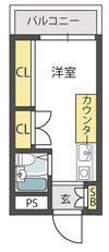 大国町池田マンションの間取り画像