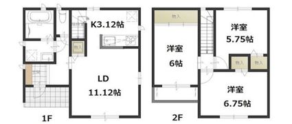 カメリアコート Aの間取り画像