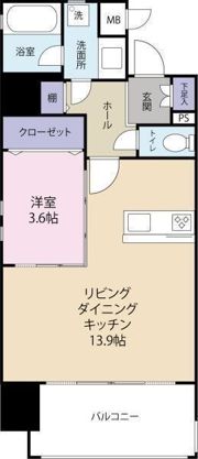 スペルビア勝山の間取り画像