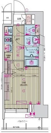 プレサンス九条グランデリーヴの間取り画像