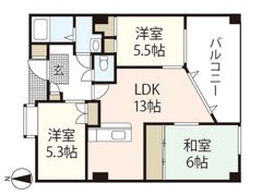 グローリー三滝の間取り画像