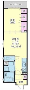 クリエオーレ打越町の間取り画像