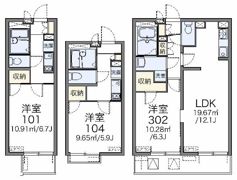 レオパレスルミエール 駒場東大の間取り画像