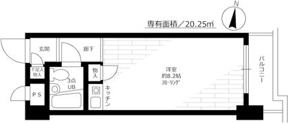 セザールプラザ府中の間取り画像