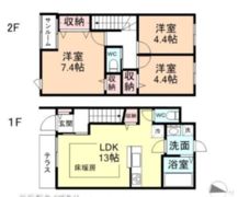 ナチュラルヴィレッジ町村Ⅱ D棟の間取り画像