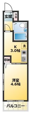 ヘリオス378立川の間取り画像