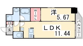 プレジオ神戸WESTの間取り画像