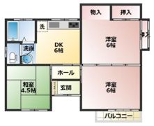 桐原ハイツの間取り画像