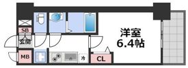 プレサンス堺筋本町エグゼブランの間取り画像