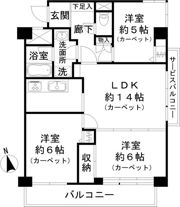 ライオンズマンション川口本町第2の間取り画像