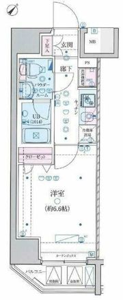ジェノヴィア横浜関内Ⅱスカイガーデンの間取り画像