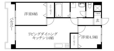 第一にきたつハイツの間取り画像
