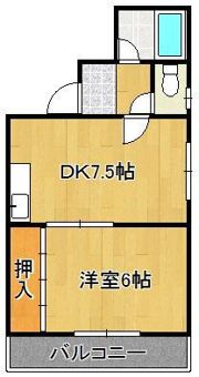 コーポ田町の間取り画像