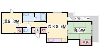 エスポワール花山台Ⅱの間取り画像