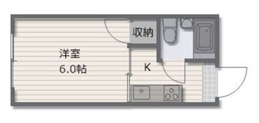 岡住マンションの間取り画像