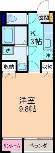 ドゥウェル婦中の間取り画像