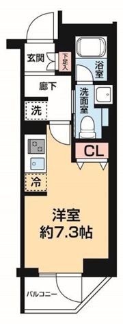 AZEST阪東橋Ⅱの間取り画像