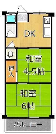西田マンションの間取り画像