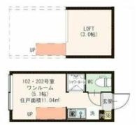 Blanc小竹向原の間取り画像