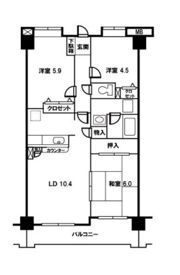 プレイヤード戸田の間取り画像