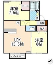 シャルムコートの間取り画像