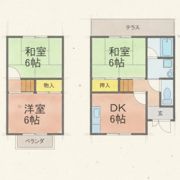 テラスハウス竹嶋B棟の間取り画像