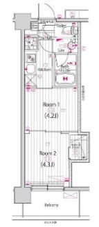 ガーラ・グランディ大森西の間取り画像