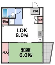 朝日プラザ高津Ⅲの間取り画像