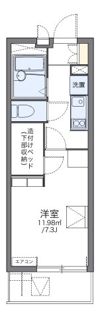 レオパレスパークタウン北斗の間取り画像