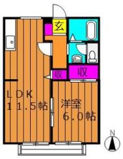リバーサイド金光の間取り画像