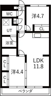 マンション遠山の間取り画像