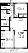 マンション遠山の間取り画像